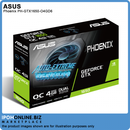 ASUS Phoenix PH-GTX1650-O4GD6 GeForce® GTX 1650 OC Edition 4GB GDDR6 HDMI DVI DP Graphic Card