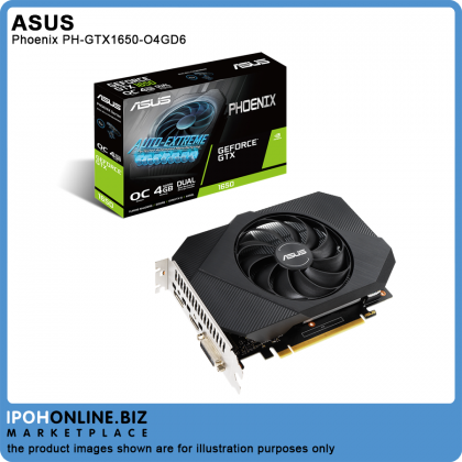 ASUS Phoenix PH-GTX1650-O4GD6 GeForce® GTX 1650 OC Edition 4GB GDDR6 HDMI DVI DP Graphic Card