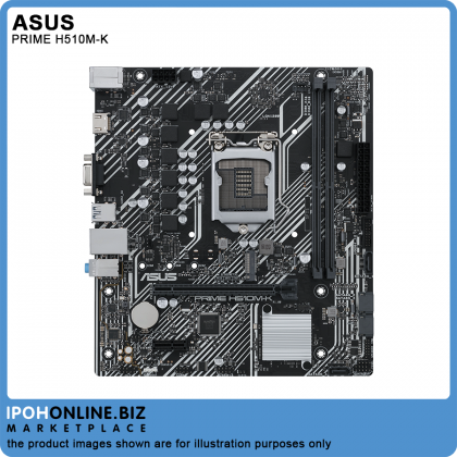 ASUS PRIME H510M-K 11th Gen Intel H510 LGA 1200 DDR4 M.2 HDMI VGA Micro ATX Motherboard ASUS PRIME H510M-K 11th Gen Intel H510 LGA 1200 DDR4 M.2 HDMI VGA Micro ATX Motherboard