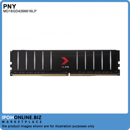 PNY XLR8 16GB DDR4 2666 Low Profile Desktop RAM - XMP 2.0 PNY XLR8 16GB DDR4 2666 Low Profile Desktop RAM - XMP 2.0