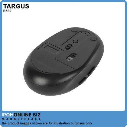 Targus B582 Midsize & Multi-Device Wireless Bluetooth Mouse Black - Android macOS
