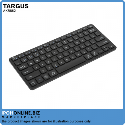 Targus AKB862 Compact Multi-Device Bluetooth Antimicrobial Keyboard Targus AKB862 Compact Multi-Device Bluetooth Antimicrobial Keyboard