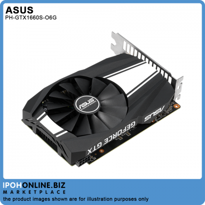 ASUS PHOENIX NVIDIA GeForce GTX 1660 SUPER OC Edition 6GB GDDR6 HDMI DVI DP Graphic Card - PH-GTX1660S-O6G ASUS PHOENIX NVIDIA GeForce GTX 1660 SUPER OC Edition 6GB GDDR6 HDMI DVI DP Graphic Card - PH-GTX1660S-O6G