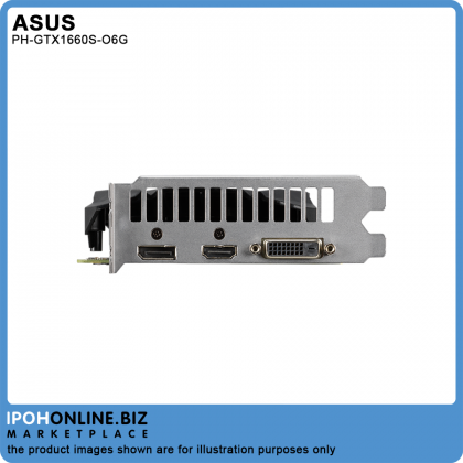 ASUS PHOENIX NVIDIA GeForce GTX 1660 SUPER OC Edition 6GB GDDR6 HDMI DVI DP Graphic Card - PH-GTX1660S-O6G ASUS PHOENIX NVIDIA GeForce GTX 1660 SUPER OC Edition 6GB GDDR6 HDMI DVI DP Graphic Card - PH-GTX1660S-O6G