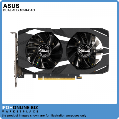 ASUS Dual NVIDIA GeForce GTX 1650 OC Edition 4GB GDDR5 HDMI DVI DP Graphic Card ASUS Dual NVIDIA GeForce GTX 1650 OC Edition 4GB GDDR5 HDMI DVI DP Graphic Card