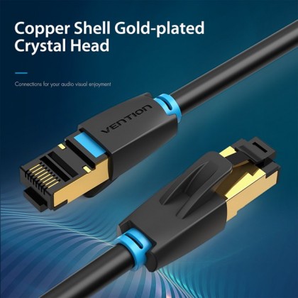 VENTION Cat.8 SFTP Patch 2M 2.5G/5G/10Gbps Super Speed Fast Transmission Cable For Gaming Server Workstation Hosting VENTION Cat.8 SFTP Patch 2M 2.5G/5G/10Gbps Super Speed Fast Transmission Cable For Gaming Server Workstation Hosting