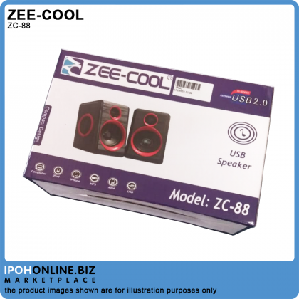 Zee-Cool ZC-88 USB 2.0 Compact Design Speaker For PC / Laptop