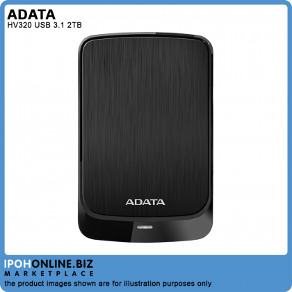 ADATA HV320 USB 3.1 2TB 2.5" Portable Slim 10.7mm External Hard Disk Drive ADATA HV320 USB 3.1 2TB 2.5" Portable Slim 10.7mm External Hard Disk Drive