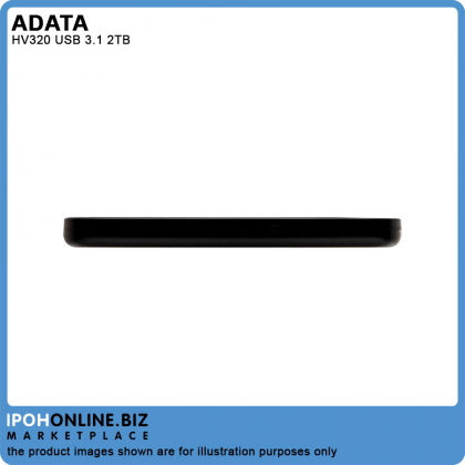 ADATA HV320 USB 3.1 2TB 2.5" Portable Slim 10.7mm External Hard Disk Drive ADATA HV320 USB 3.1 2TB 2.5" Portable Slim 10.7mm External Hard Disk Drive