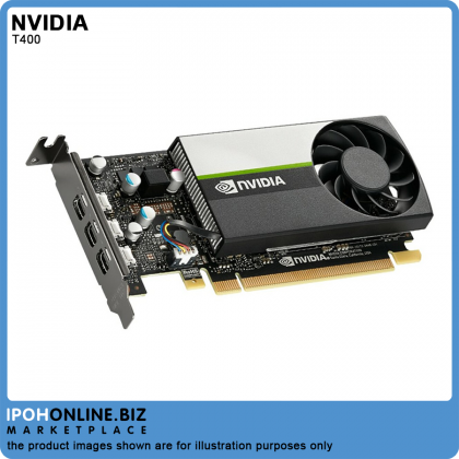 Leadtek NVIDIA Quadro T400 2GB GDDR6 3 x mDP Professional Graphics Card With Low Profile Bracket