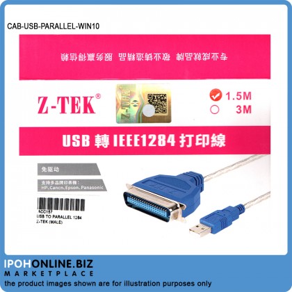 Z-Tek 1.5m USB to IEEE 1284 Parallel 25 Pin Female Printer Cable for Dot matix Printer support Vista/XP/7/8/10 Z-Tek 1.5m USB to IEEE 1284 Parallel 25 Pin Female Printer Cable for Dot matix Printer support Vista/XP/7/8/10