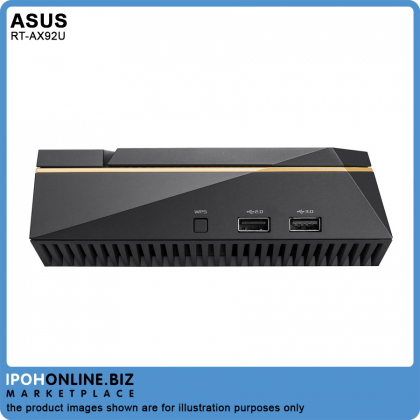 ASUS RT-AX92U AX6100 Tri-Band Smart WiFi 6 (802.11ax) Gaming Router with Ai Mesh & AiProtection Pro - 800Mbps ASUS RT-AX92U AX6100 Tri-Band Smart WiFi 6 (802.11ax) Gaming Router with Ai Mesh & AiProtection Pro - 800Mbps