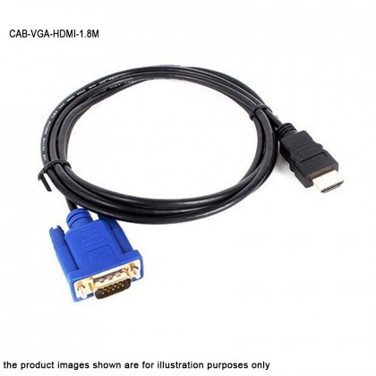VGA Male To HDMI Output 1080P HD TV AV HDTV Video Cable Converter Adapter - 1.8M VGA Male To HDMI Output 1080P HD TV AV HDTV Video Cable Converter Adapter - 1.8M