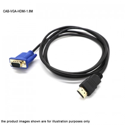 VGA Male To HDMI Output 1080P HD TV AV HDTV Video Cable Converter Adapter - 1.8M VGA Male To HDMI Output 1080P HD TV AV HDTV Video Cable Converter Adapter - 1.8M