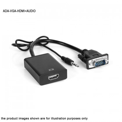 VGA Male To HDMI Output 1080P HD+ Audio TV AV HDTV Video Cable Converter Adapter VGA Male To HDMI Output 1080P HD+ Audio TV AV HDTV Video Cable Converter Adapter