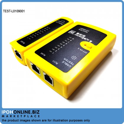 RJ11/RJ45 LAN Network Cable Tester L0109001 FREE One 9V battery RJ11/RJ45 LAN Network Cable Tester L0109001 FREE One 9V battery