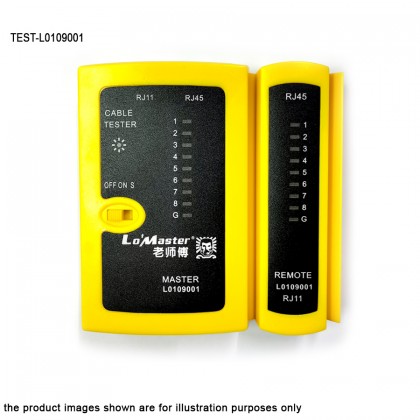 RJ11/RJ45 LAN Network Cable Tester L0109001 FREE One 9V battery RJ11/RJ45 LAN Network Cable Tester L0109001 FREE One 9V battery