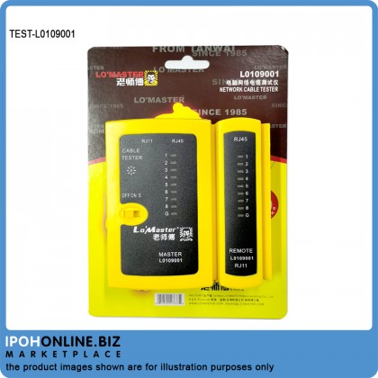 RJ11/RJ45 LAN Network Cable Tester L0109001 FREE One 9V battery RJ11/RJ45 LAN Network Cable Tester L0109001 FREE One 9V battery