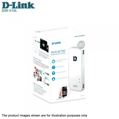 D-Link DIR-510L Wi-Fi AC 750Mbps Portable Router and Charger (4000Mhz)Support 3G / 4G LTE Adapter D-Link DIR-510L Wi-Fi AC 750Mbps Portable Router and Charger (4000Mhz)Support 3G / 4G LTE Adapter