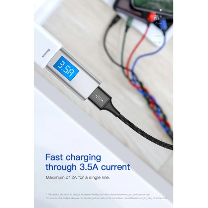 Baseus 4 in1 USB Cable IP+Micro USB+Type-C Ports Cable (1.2M)