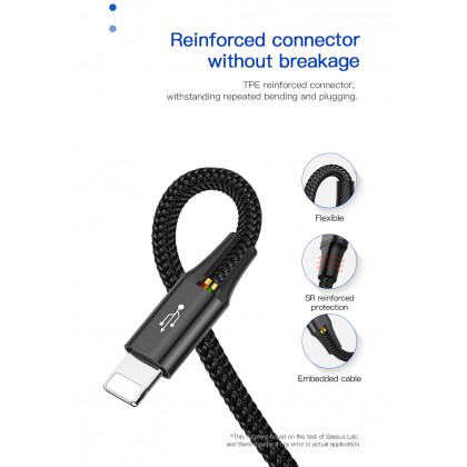 Baseus 4 in1 USB Cable IP+Micro USB+Type-C Ports Cable (1.2M)