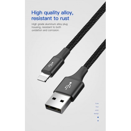 Baseus 4 in1 USB Cable IP+Micro USB+Type-C Ports Cable (1.2M)