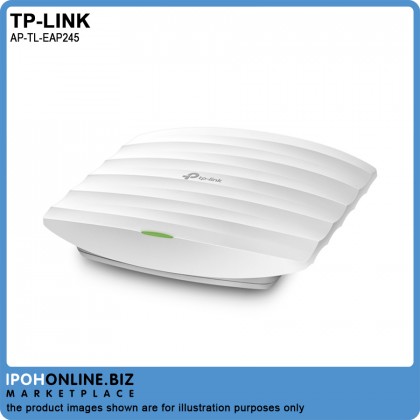TP-LINK EAP245 V3 AC1750 Wireless MU-MIMO Dual Band Gigabit Ceiling Mount Access Point TP-LINK EAP245 V3 AC1750 Wireless MU-MIMO Dual Band Gigabit Ceiling Mount Access Point