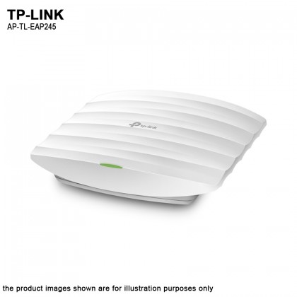 TP-LINK EAP245 V3 AC1750 Wireless MU-MIMO Dual Band Gigabit Ceiling Mount Access Point TP-LINK EAP245 V3 AC1750 Wireless MU-MIMO Dual Band Gigabit Ceiling Mount Access Point