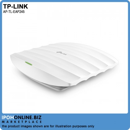 TP-LINK EAP245 V3 AC1750 Wireless MU-MIMO Dual Band Gigabit Ceiling Mount Access Point TP-LINK EAP245 V3 AC1750 Wireless MU-MIMO Dual Band Gigabit Ceiling Mount Access Point