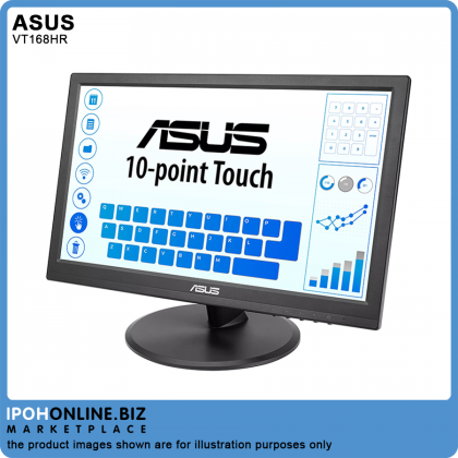 Asus VT168HR 15.6" FHD Touch Monitor With 10-Point Touch HDMI VGA Eye Care Wall Mountable Low Blue Light Asus VT168HR 15.6" FHD Touch Monitor With 10-Point Touch HDMI VGA Eye Care Wall Mountable Low Blue Light
