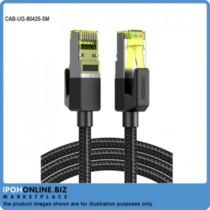 UGREEN CAT7 Shielded Round Cable With Braided Modular Plugs 5M