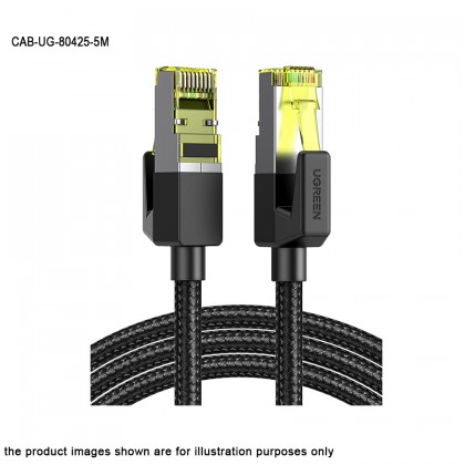UGREEN CAT7 Shielded Round Cable With Braided Modular Plugs 5M