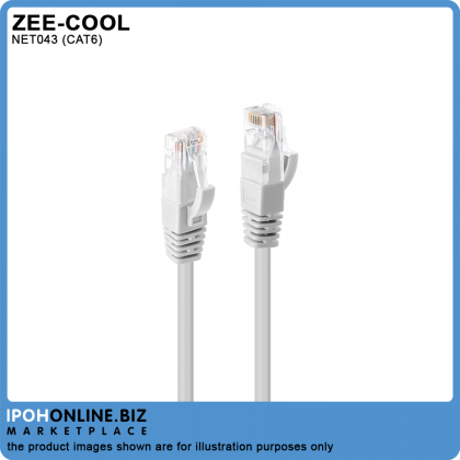 Zee-Cool Network Patch Cord Cat6 RJ45 Ethernet LAN Cable - 3M Zee-Cool Network Patch Cord Cat6 RJ45 Ethernet LAN Cable - 3M