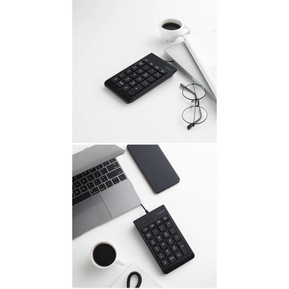 RAPOO K10 23-Keys Compact Wired Numeric Keypad Number Pad