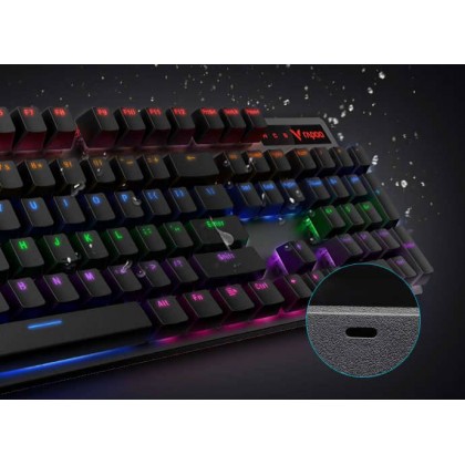 RAPOO V500 Pro Backlit Mechanical Gaming Keyboard - Blue Switch Edition