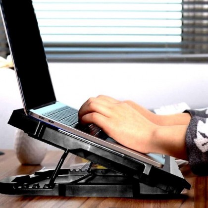 Zee-Cool ZC-77 Gaming Laptop Cooler Adjustable Speed USB Ports 2 Cooling Fan Laptop Cooling Pad Zee-Cool ZC-77 Gaming Laptop Cooler Adjustable Speed USB Ports 2 Cooling Fan Laptop Cooling Pad