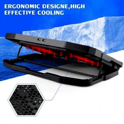 Zee-Cool ZC-77 Gaming Laptop Cooler Adjustable Speed USB Ports 2 Cooling Fan Laptop Cooling Pad Zee-Cool ZC-77 Gaming Laptop Cooler Adjustable Speed USB Ports 2 Cooling Fan Laptop Cooling Pad