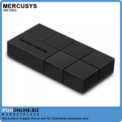 Mercusys MS108G 8-Port Gigabit 10/100/1000 Mbps Desktop Network Ethernet LAN Switch Mercusys MS108G 8-Port Gigabit 10/100/1000 Mbps Desktop Network Ethernet LAN Switch