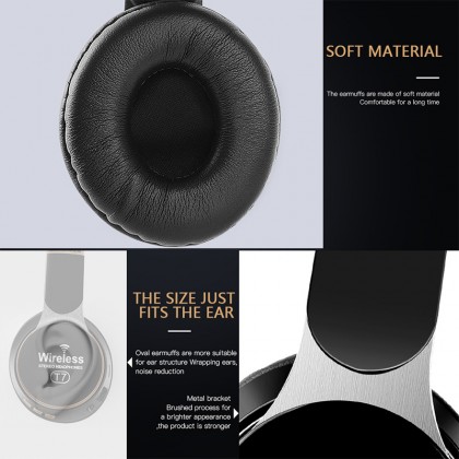 T7 On-Listening Bluetooth Headphone Earphone Noise Canceling Wireless Earphone Foldable Bass Stereo Bass T7 On-Listening Bluetooth Headphone Earphone Noise Canceling Wireless Earphone Foldable Bass Stereo Bass