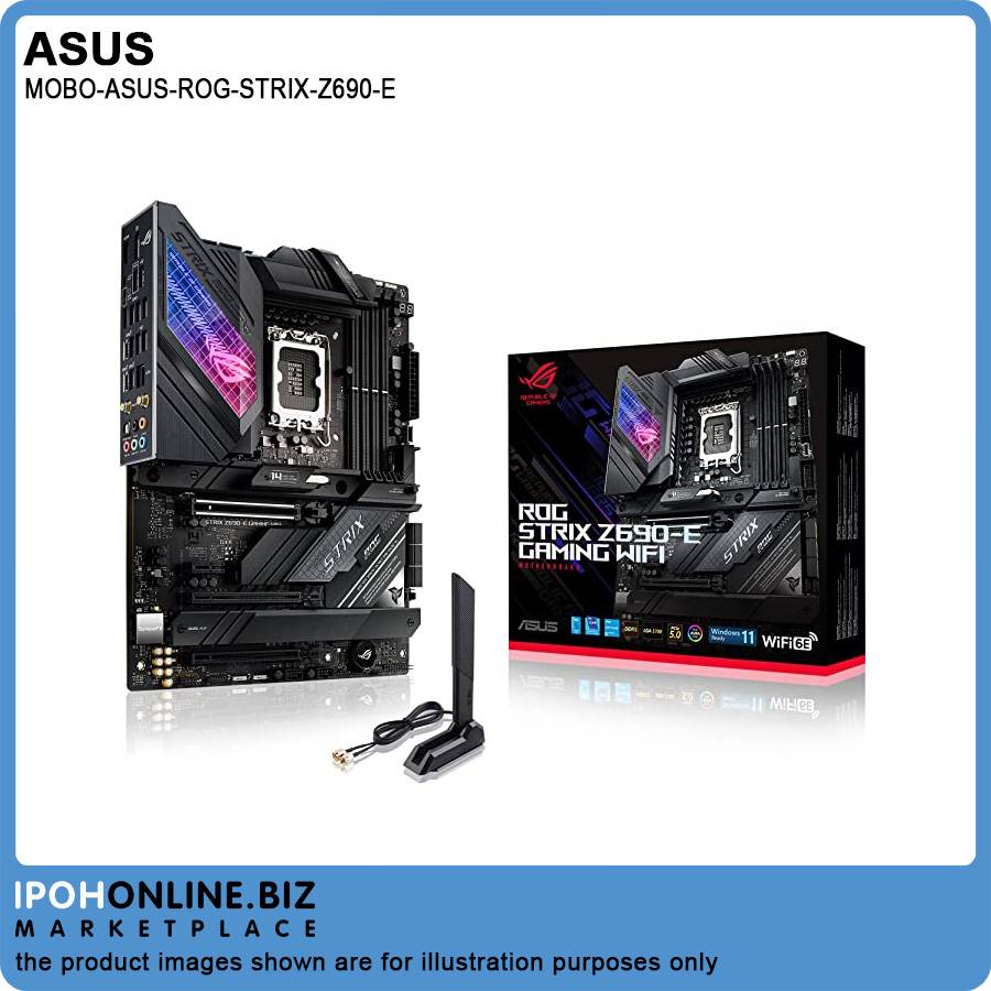 Asus Rog Ip ASUS ROG Strix Z690-E Gaming WiFi 6E LGA 1700 Intel 12th Gen ATX Gaming ...
