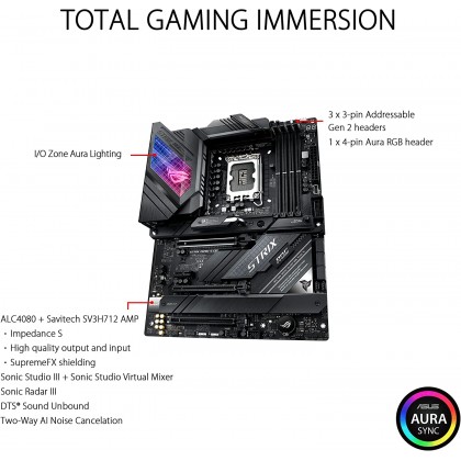 ASUS ROG Strix Z690-E Gaming WiFi 6E LGA 1700 Intel 12th Gen ATX Gaming Motherboard ASUS ROG Strix Z690-E Gaming WiFi 6E LGA 1700 Intel 12th Gen ATX Gaming Motherboard