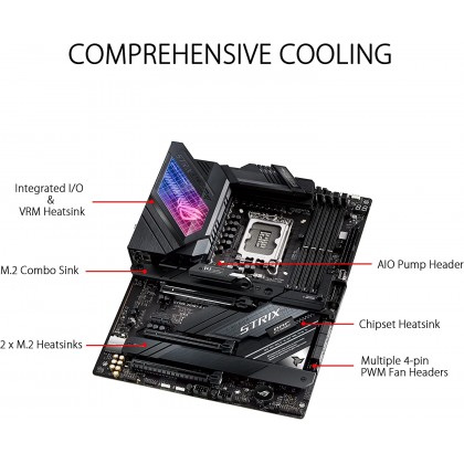 ASUS ROG Strix Z690-E Gaming WiFi 6E LGA 1700 Intel 12th Gen ATX Gaming Motherboard ASUS ROG Strix Z690-E Gaming WiFi 6E LGA 1700 Intel 12th Gen ATX Gaming Motherboard