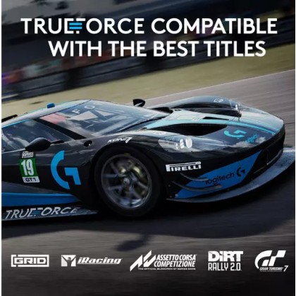 Logitech G923 Racing Wheel and Pedals for PlayStation 5/PlayStation 4 and PC Featuring Trueforce Logitech G923 Racing Wheel and Pedals for PlayStation 5/PlayStation 4 and PC Featuring Trueforce