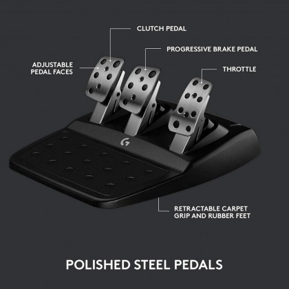 Logitech G923 Racing Wheel and Pedals for PlayStation 5/PlayStation 4 and PC Featuring Trueforce Logitech G923 Racing Wheel and Pedals for PlayStation 5/PlayStation 4 and PC Featuring Trueforce
