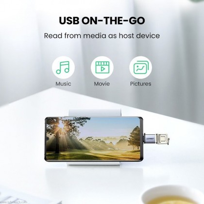 UGREEN Type-C To USB 3.0 A Adapter Cable With Lanyard