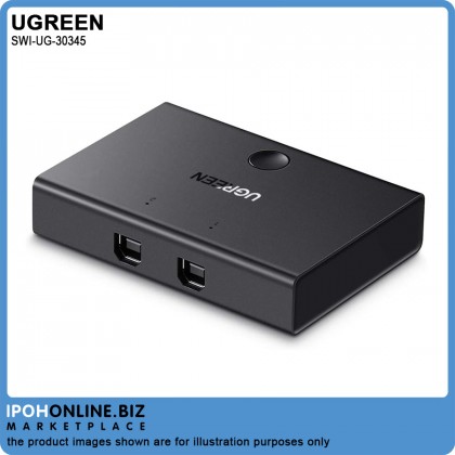 UGREEN 30345 USB 2.0 Sharing Switch 2-to-1 Support Speed up to 480Mbps