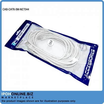Zee-Cool Network Patch Cord Cat6 RJ45 Ethernet LAN Cable - 5M