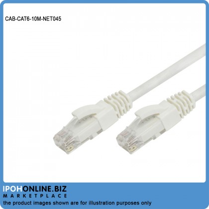 Burnlush Network Patch Cord Cat6 RJ45 Ethernet LAN Cable - 10M Burnlush Network Patch Cord Cat6 RJ45 Ethernet LAN Cable - 10M