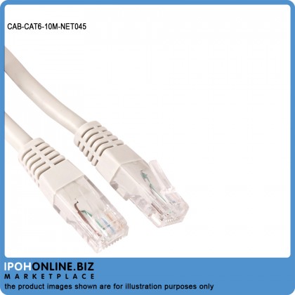 Burnlush Network Patch Cord Cat6 RJ45 Ethernet LAN Cable - 10M Burnlush Network Patch Cord Cat6 RJ45 Ethernet LAN Cable - 10M