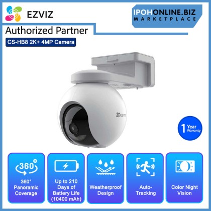 EZVIZ HB8 2K+ 4MP Battery-Powered PT Camera CS-HB8-R100-2C4WDL EZVIZ HB8 2K+ 4MP Battery-Powered PT Camera CS-HB8-R100-2C4WDL